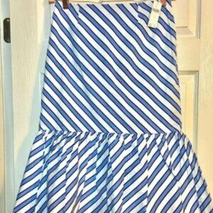 Anthropologie Striped Midi Skirt Size 8 NWT $128